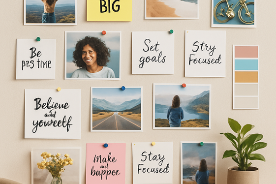 Create a Vision Board Wall illustration