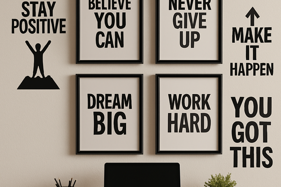 Add Inspirational Quotes Around Your Space illustration