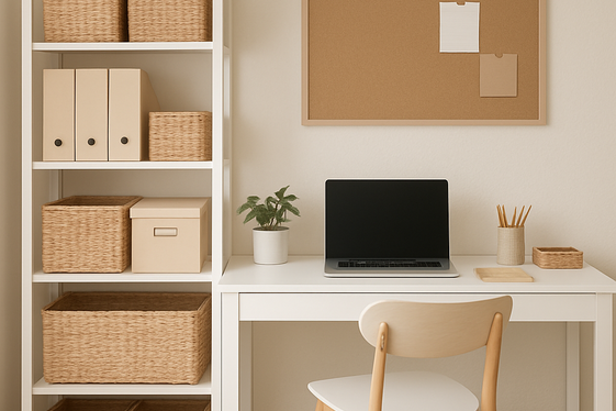 Organize with Stylish Storage Solutions illustration