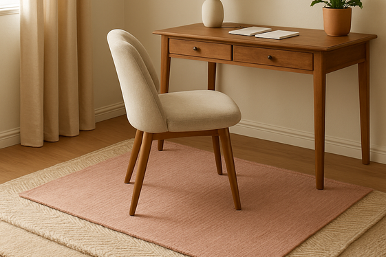 Layer Rugs to Define Your Workspace illustration