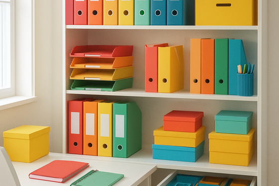 Use Color Coding for Files and Supplies illustration