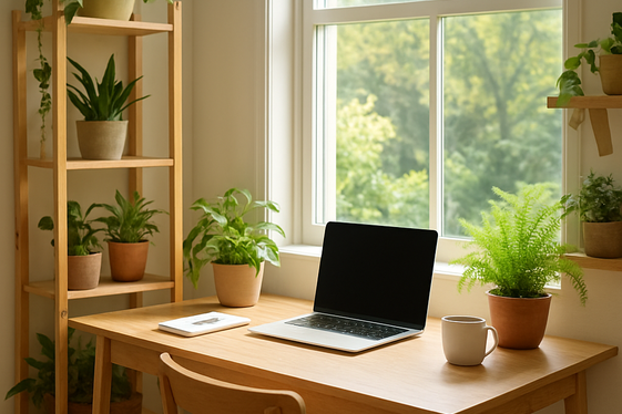 Integrate Natural Light and Plants illustration