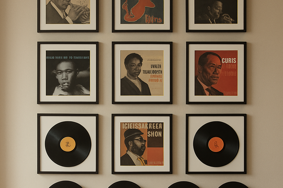 Incorporate Vintage Jazz Album Artwork illustration