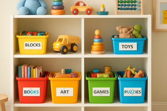 Smart Storage Solutions for Toy Organization illustration