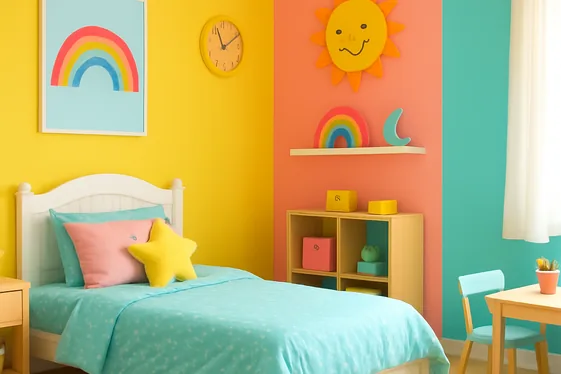 Incorporate Bright, Cheerful Colors illustration