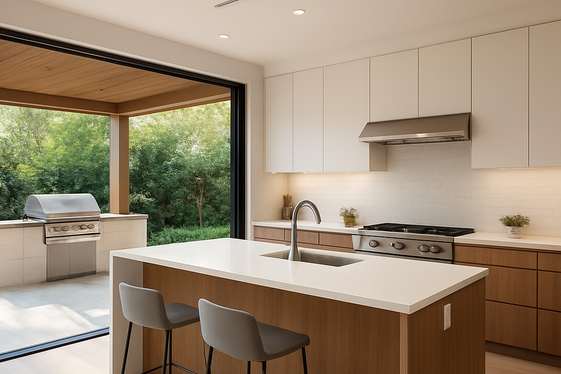 Seamless Indoor-Outdoor Kitchen Designs illustration