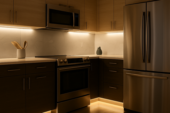 Under-Cabinet and Toe-Kick Lighting illustration