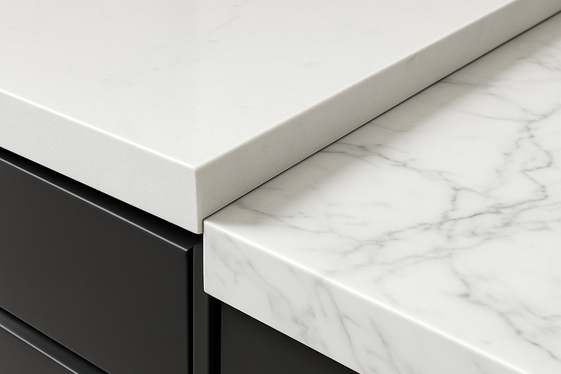 High-End Quartz and Marble Countertops illustration