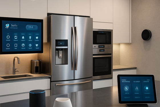 Integrated Smart Kitchen Technology illustration