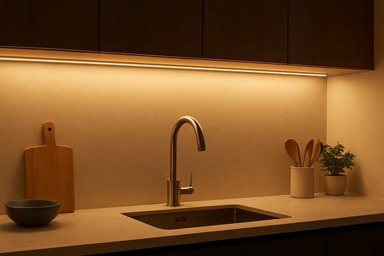Install Under-Cabinet LED Lighting for Ambience illustration