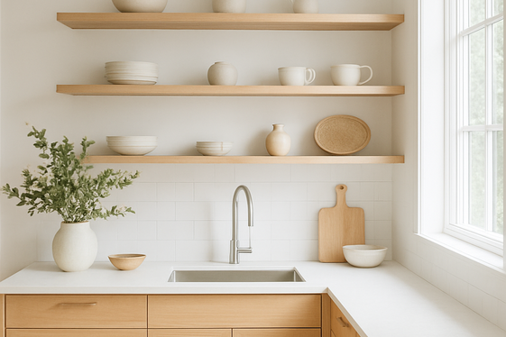 Add Open Shelving for an Airy Feel illustration