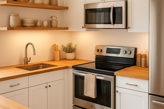 Bring in Natural Wood Elements for Warmth illustration
