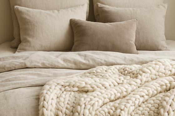 Add Textured Layered Bedding illustration