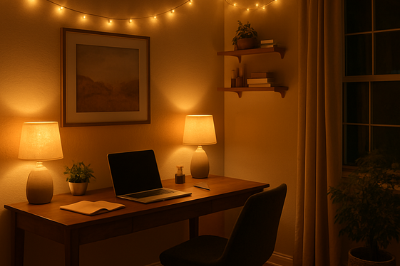 Use Warm Lighting to Set a Relaxing Mood illustration