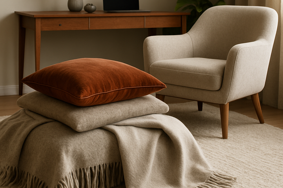 Use Layered Textiles for a Cozy Atmosphere illustration