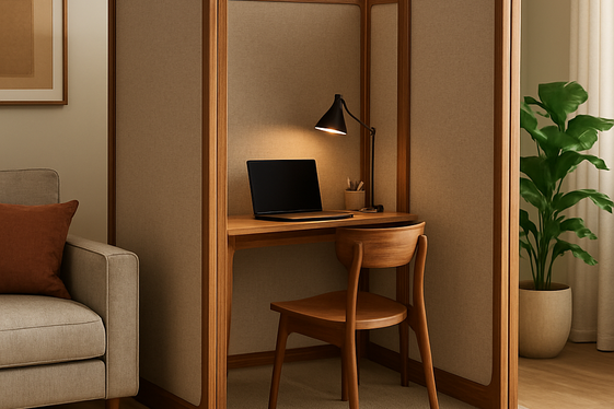 Create a Dedicated Nook with Privacy Screens illustration