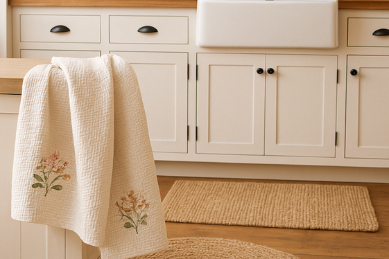 Use Textured Linens and Rugs illustration