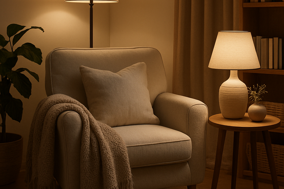 Create a Relaxation Corner within Your Office illustration