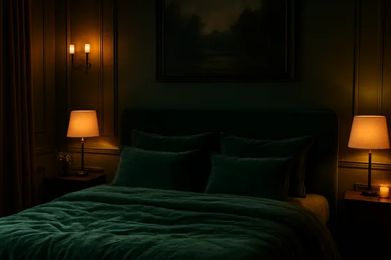 Bold Forest Green for a Dramatic Space illustration