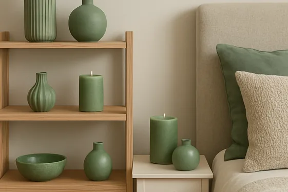 Subtle Green Accessories for a Touch of Freshness illustration