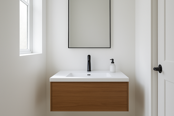 Install Floating Vanities for Extra Floor Room illustration