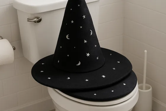 Witch Hat Toilet Lid Covers illustration