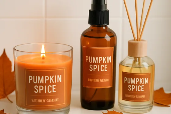 Pumpkin Spice Scented Bathroom Sprays illustration