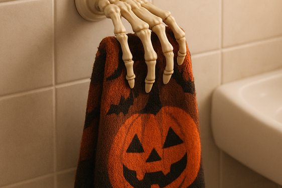 Skeleton Hand Towel Hook illustration