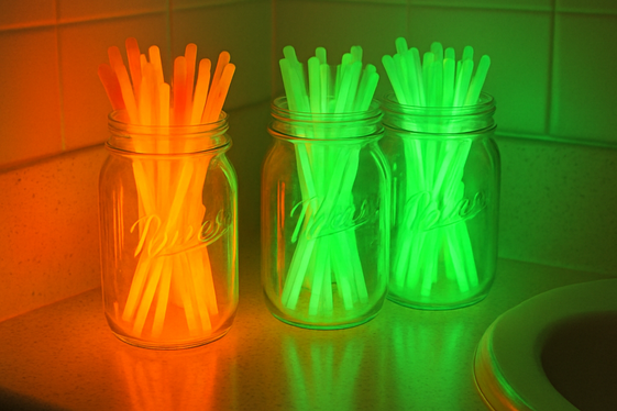 Glow Stick Jar Lighting illustration