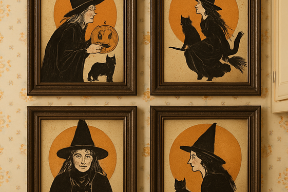 Vintage Halloween Prints for a Retro Feel illustration