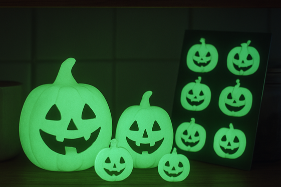 Glow-in-the-Dark Accents for Nighttime Spookiness illustration