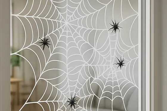 DIY Spiderweb Stickers That Stick and Shine illustration