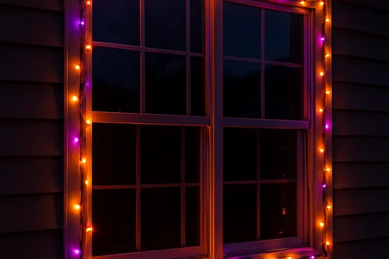 Orange and Purple Fairy Lights to Set the Mood illustration