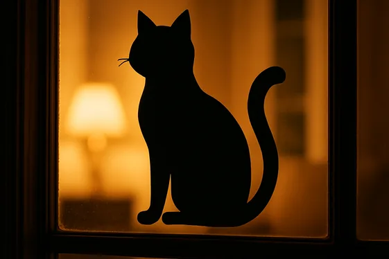Black Cat Cutouts for an Elegant Spookiness illustration