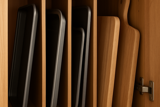 Add Vertical Dividers for Tray and Baking Sheet Storage illustration