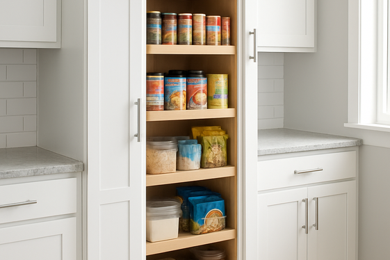 Add Pull-Out Pantry Cabinets for Easy Access illustration