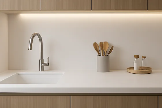 Solid Surface Counters for Seamless Design illustration