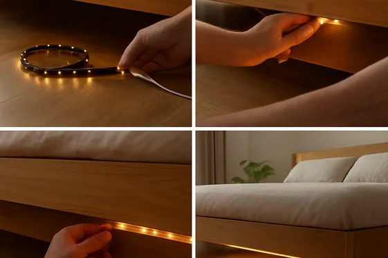 Step-by-Step: Installing LED Under-Bed Lighting illustration