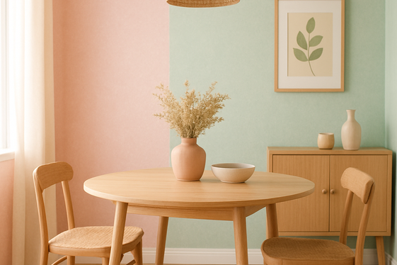 Soft Pastel Hues for a Calm Dining Atmosphere illustration