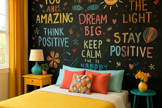 Chalkboard Paint Accent for Creativity illustration