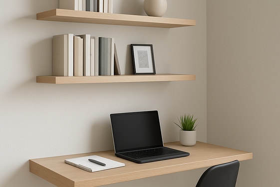 Install Floating Desks and Shelves illustration