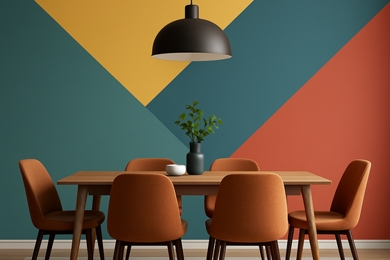 Use Color Blocking on Walls or Ceilings illustration