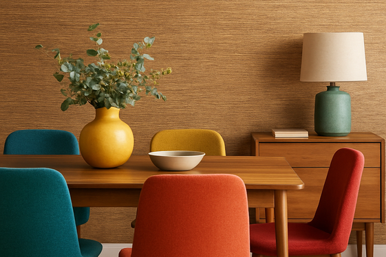 Add Textured Wallcoverings for Depth illustration