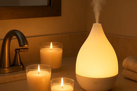 Incorporate scented candles or diffusers illustration