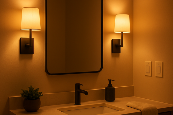 Install stylish yet functional lighting fixtures illustration