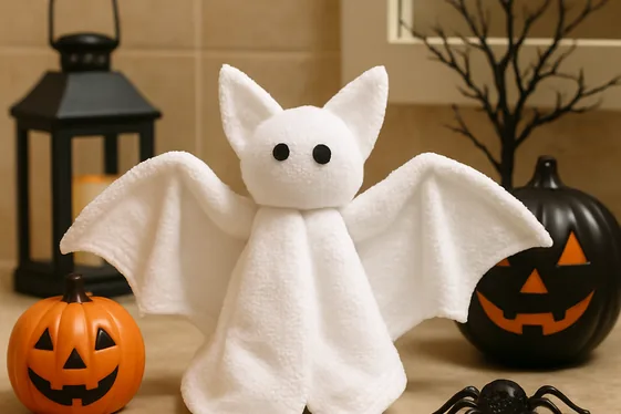 Create a Themed Towel Folding Display illustration
