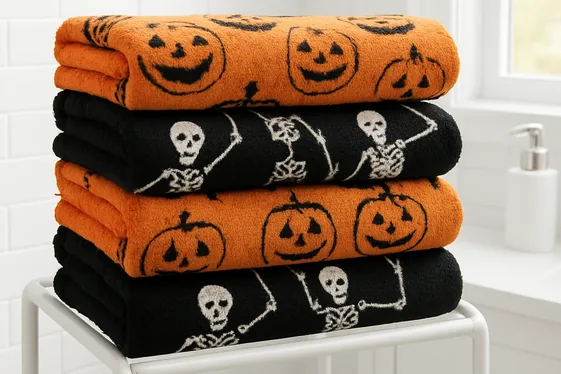 Swap Towels for Halloween-Themed Ones illustration