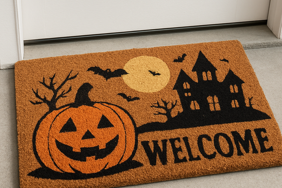 Place a Themed Welcome Mat illustration