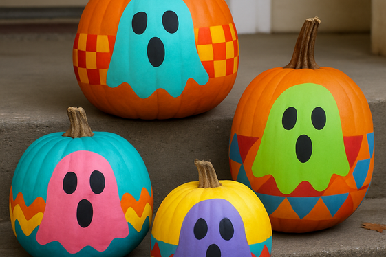 Incorporate DIY Painted Pumpkins illustration
