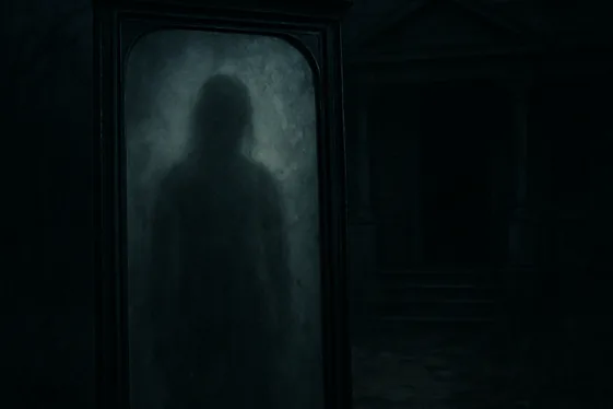 Haunted Mirror Entrance Decor illustration
